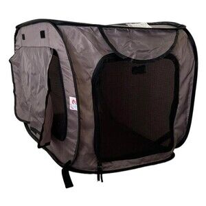 SP Collapsible Dog Kennel Crate Pop-Up Travel Crate for Medium Sized Dogs & Cats